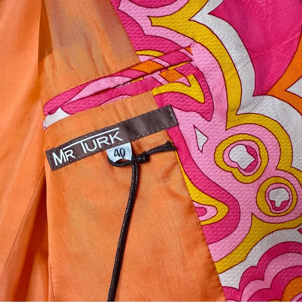 Vibrant Pink and Orange Blazer - Picture 6 of 9